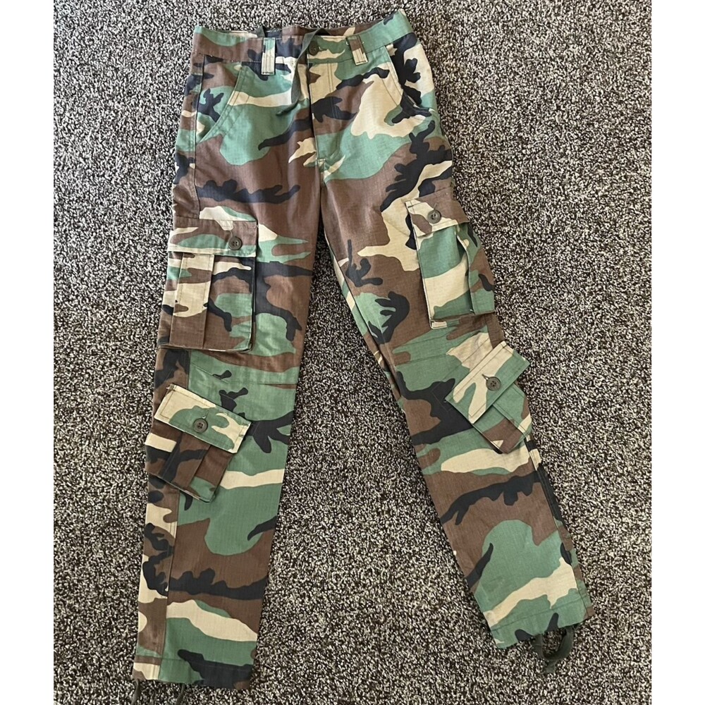 Camo Cargo Pants Size 28 Military Style Utility Pants unisex